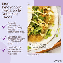 Cargar imagen en el visor de la galería, Prepara un exquisito Tikka Masala de Pescado con nuestra infografía paso a paso. Aprende los secretos de esta famosa receta india y sorprende con un plato lleno de sabor.