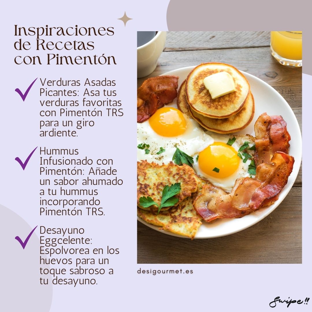 4. Inspiraciones de Recetas con Pimentón Meta Description: Inspírate con nuestras recetas con pimentón: verduras asadas, hummus ahumado y un desayuno sabroso con huevos espolvoreados con pimentón TRS.
