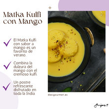 Load image into Gallery viewer, English: Matka Kulfi 200ml, traditional Indian ice cream in a clay pot with rich pistachio flavor. Spanish: Matka Kulfi 200ml, helado tradicional indio en olla de barro con rico sabor a pistacho.