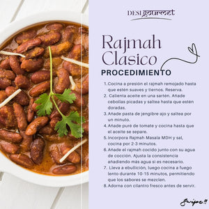 Rajmah Clasico Procedure: "Follow this easy procedure to cook Rajmah Clasico using MDH Rajmah Masala. Enjoy a flavorful and protein-rich meal perfect with rice or roti."