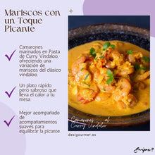 Cargar imagen en el visor de la galería, Mariscos con un Toque Picante: &quot;Elevate your seafood with a bold twist using Patak&#39;s Vindaloo Curry Paste. This spicy shrimp dish is quickly cooked to perfection, offering a piquant alternative to traditional seafood curries, ideal for spice enthusiasts.&quot;