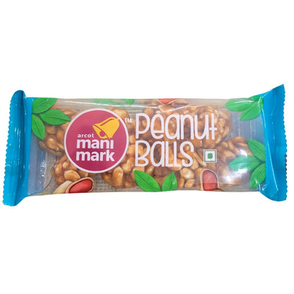 Dulce Turrón de Cacahuetes | Chikki Peanut Balls 60g Manimark