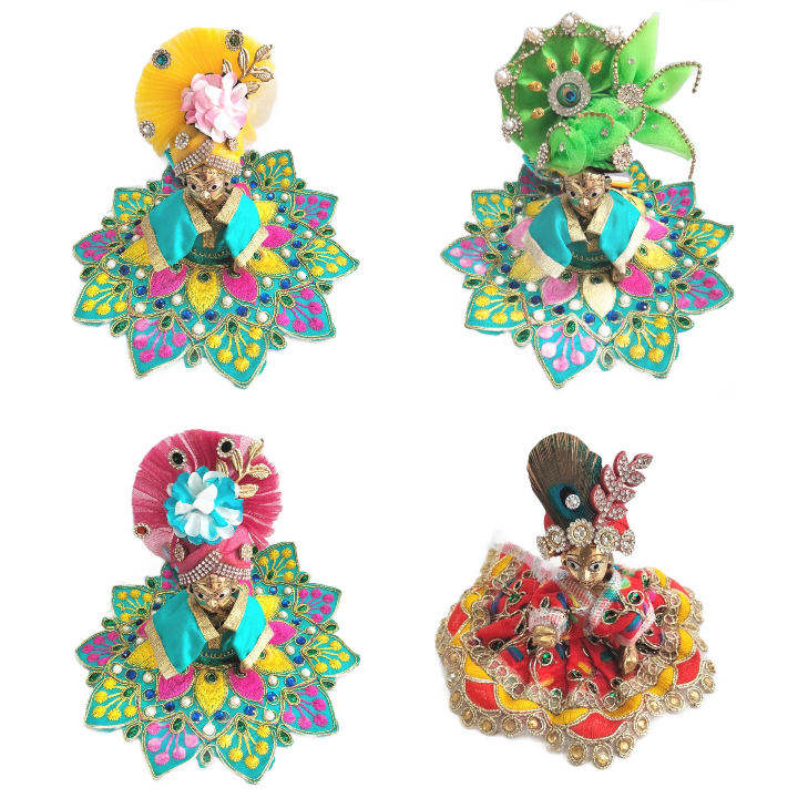 Head decoration | Designer Crown for god | Designer Mukut for pooja (size 3)