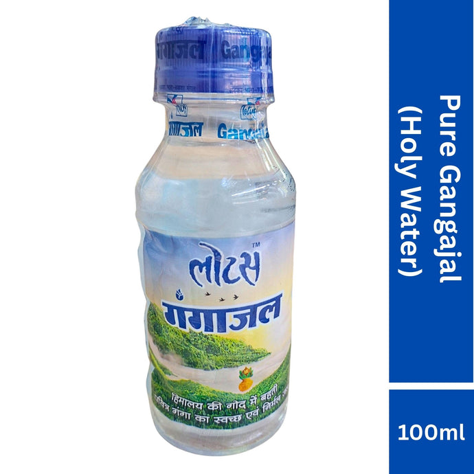 Agua Sagrada para Pooja | Holy Water | Pure Gangajal for all Religious Ceremony 100ml Lotus