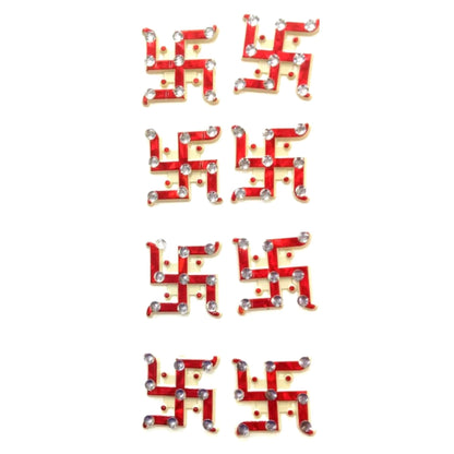 Plastic sticker for decoration | Swastik Sticker Red handcrafted for home decoration