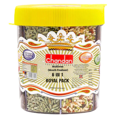 Masticable Digestivo refrescante | Mixed Mouth Freshener | Mukhwas 6 in 1 Tin 250g Chandan