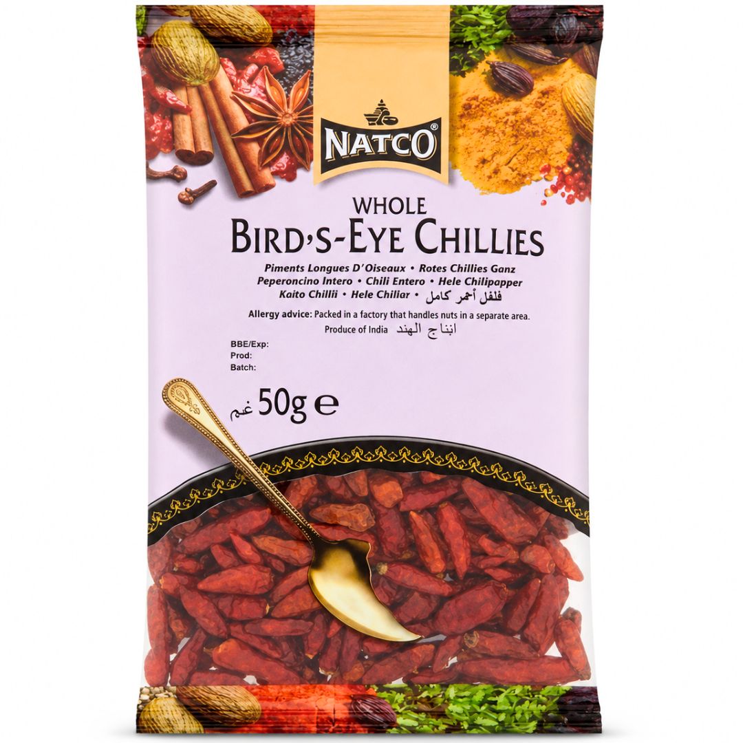 Chile Ojo de pájaro | Bird's Eye Chilli 50g Natco