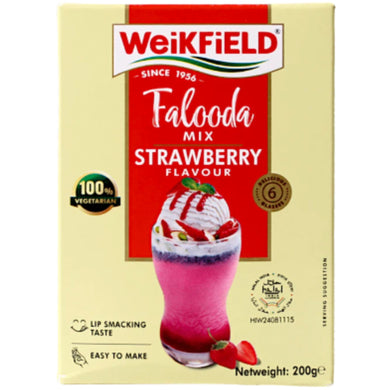 Mezcla de postre para Falooda | Falooda mix Strawberry 200g Weikfield