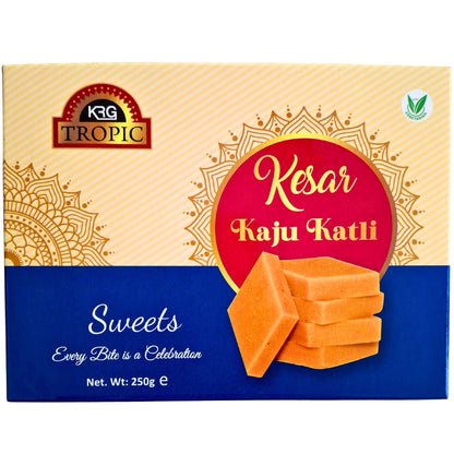 Dulce de Anacardo | Kesar Kaju Barfi | Kesar Kaju Katli 250g KRG