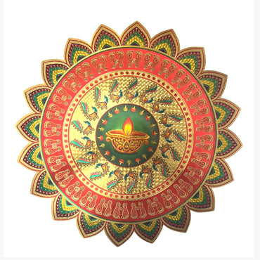 Rangoli Pattern Floor Stickers | Rangoli Pattern Floor Stickers in Golden (Floor Covering Area) 