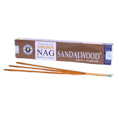 Incienso | Incense Stick Golden Nag Sandalwood (Masala Agarbatti ) 15g Vijayshree