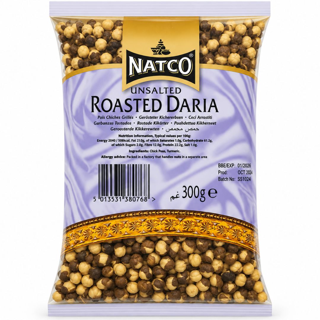 Garbanzo Tostado | Roasted Gram Daria Unsalted 300g Natco