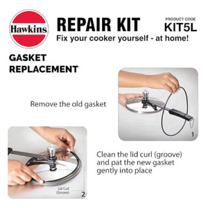 Kit de reparación para Olla | Pressure Cooker Repair Kit (Gasket, Safety Valve, Body Handle, Spanner) Hawkins