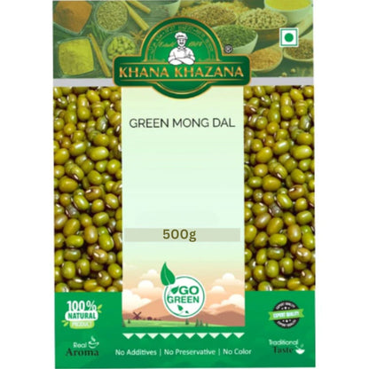Judias Mungo Verdes (Vigna radiata) | Whole Green Mung 500g Khana Khazana