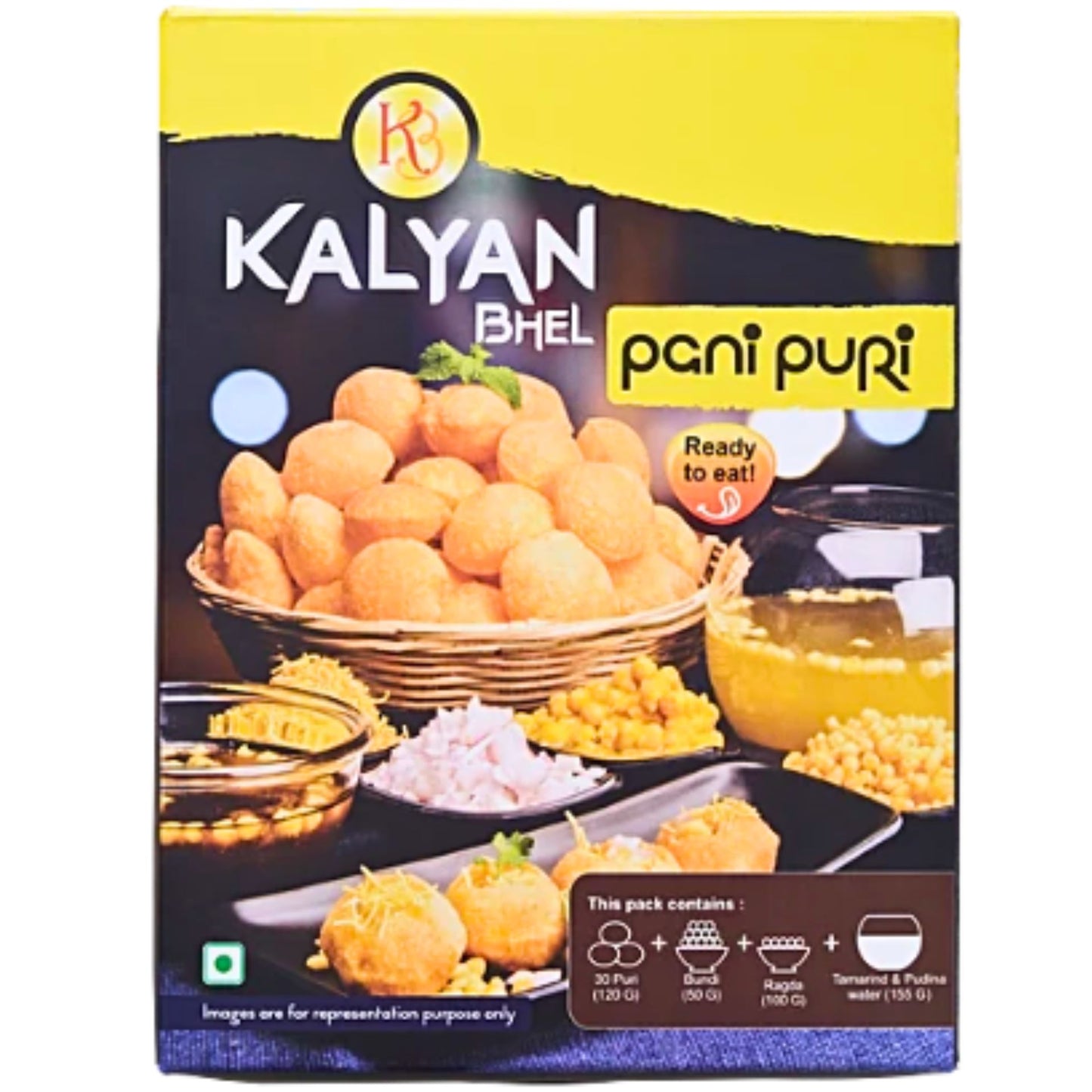 Aperitivos Pani Puri | Pani Puri 30pcs. 425g Kit Kalyan