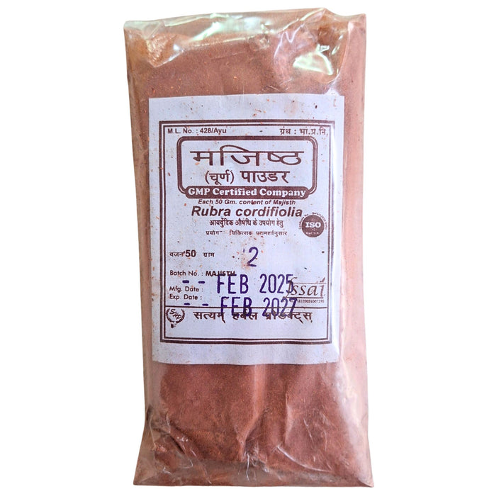 Polvo de Manjistha | Manjistha Powder (Rubia cordifolia) 50g Satyam