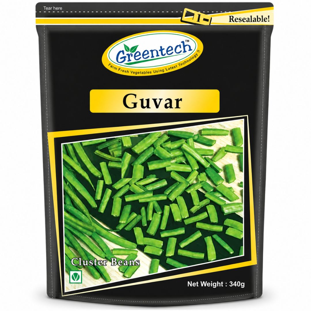 Judias Verdes Corto (Congelado) | Cluster bean | Guar (Guvar) 340g Greentech (Frozen)