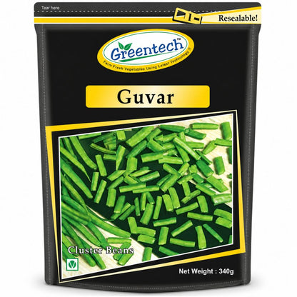Judias Verdes Corto (Congelado) | Cluster bean | Guar (Guvar) 340g Greentech (Frozen)