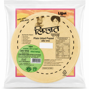 Papadum | Plain Papad 200g Lijjat