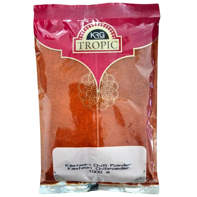 Chile de Cachemira en polvo | Kashmiri Chilli Powder | Kashmiri Mirch 100g KRG