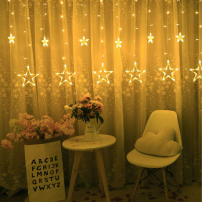 Luces de cadena LED para decoración | LED String Lights, Stars string Lights ,3.5m/11.5ft 138 LED for any Festival (Warm White)