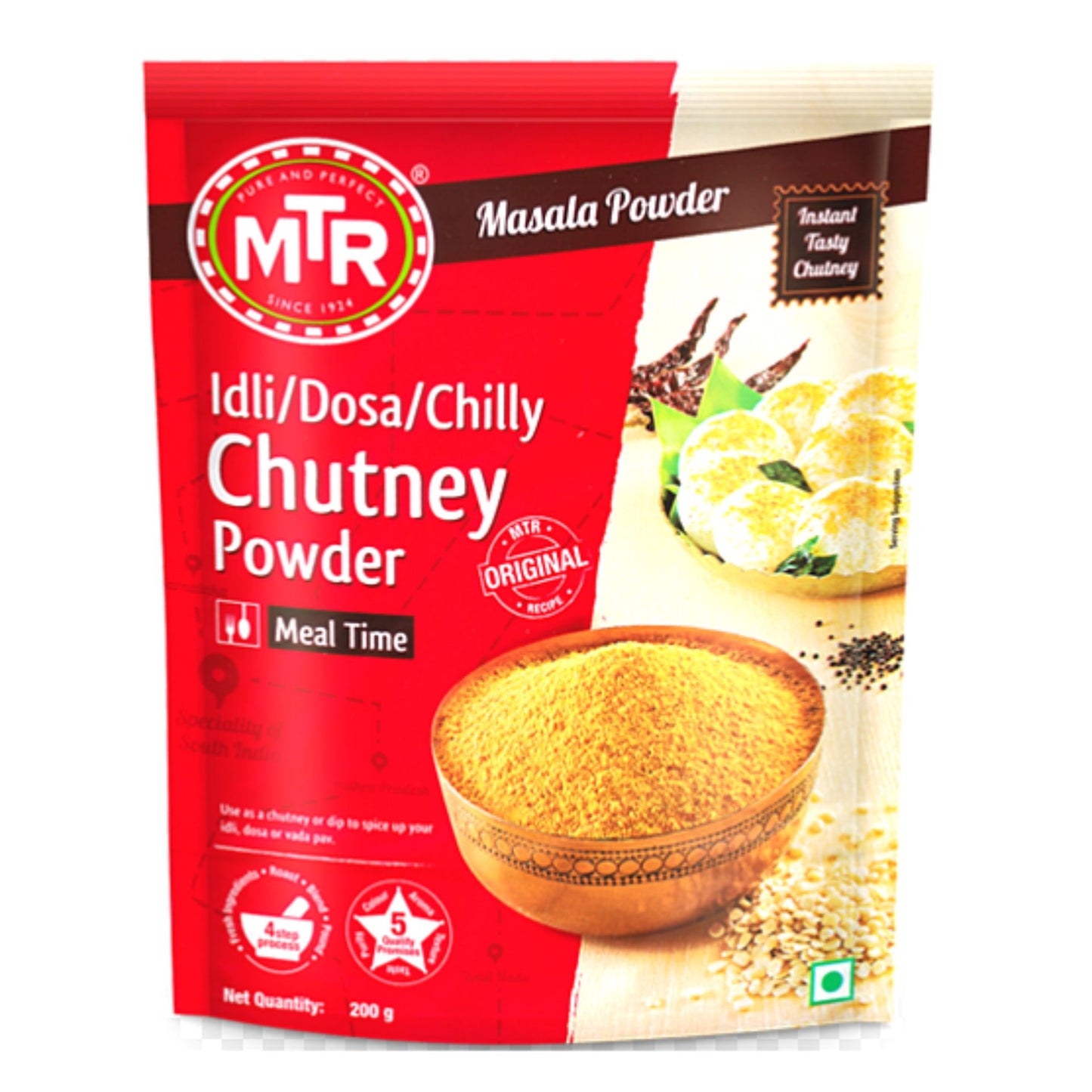 Spices for Idli and Dosa Chilly Chutney | Idli &amp; Dosa Chilly Chutney Powder 200g MTR