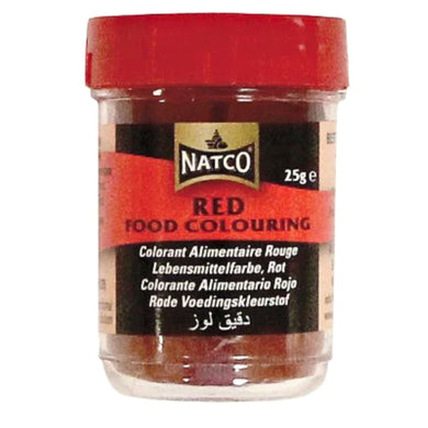 Colorante Rojo en Polvo  |  Red Food Colour Powder 25g Natco