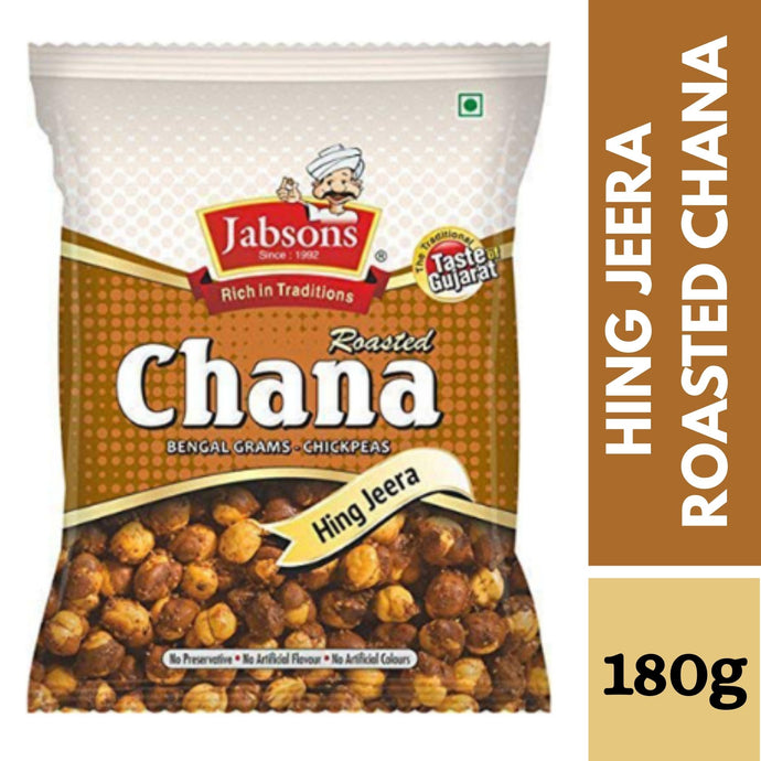 Aperitivos Hing Jeera Chana Garbanzos Crujiente | Hing Jeera Chana Roasted 180g Jabsons
