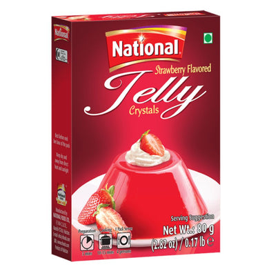 Gelatina de Fresa | Strawberry Jelly Crystals 80g National