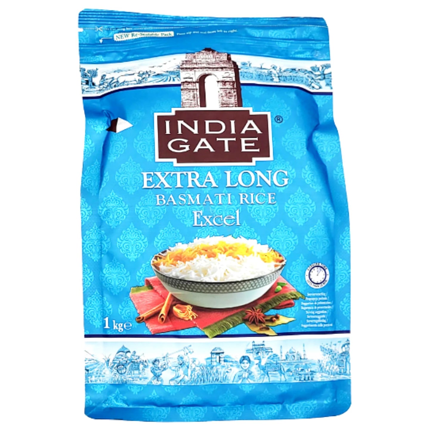 Arroz Basmati  "India Gate Ex Long Excel" | Basmati Rice 1kg "India Gate Ex Long Excel"