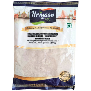 Harina de Mijo Africano | Finger millet flour | Ragi Flour (Nachni Atta) 500g Hriyaan