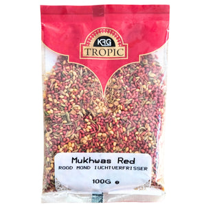 Masticable Digestivo refrescante | Mouth Freshener | Mukhwas Red 100g KRG