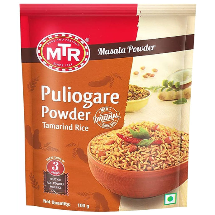 Especias para Arroz de Tamarindo | Tamarind Rice Spices | Puliogare Rice Powder 100g MTR