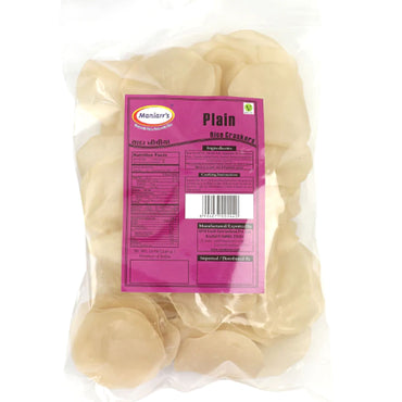 Rice papadum | Plain Rice Crispy (Khichiya) Papad 200g Maniarr's