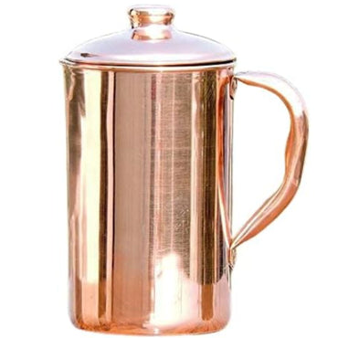 Jarra de agua de cobre puro | Copper Water Jug Pitcher for Ayurveda Health Benefits
