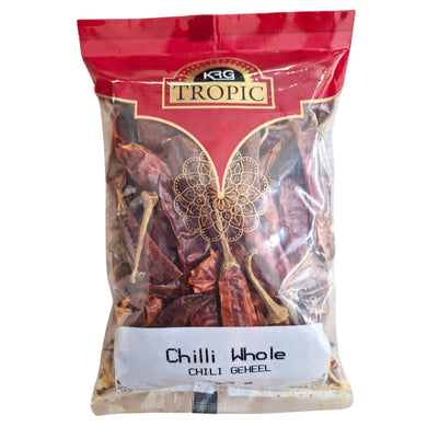 Chiles Rojos Enteros | Red Long Chilli Whole 50g KRG