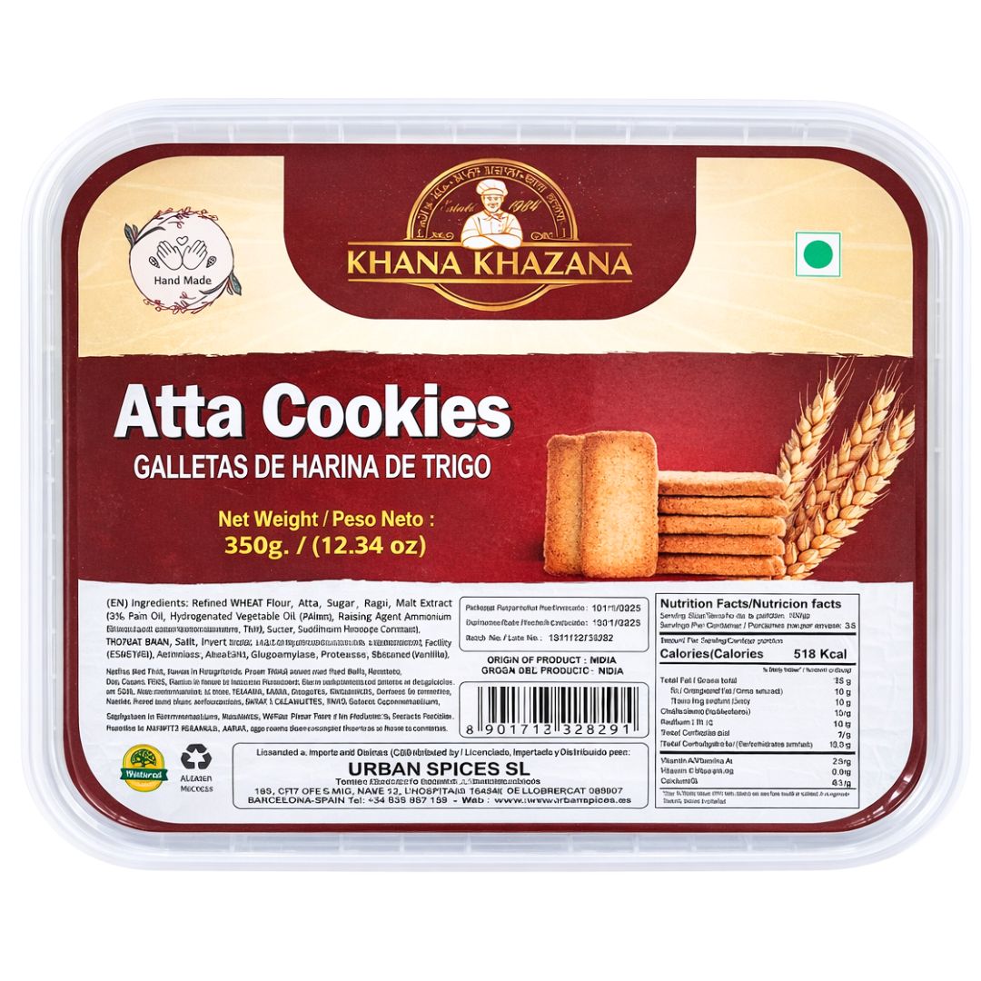 Galletas de Harina de Trigo | Atta Cookies (Biscuits) 200g Khana Khazana