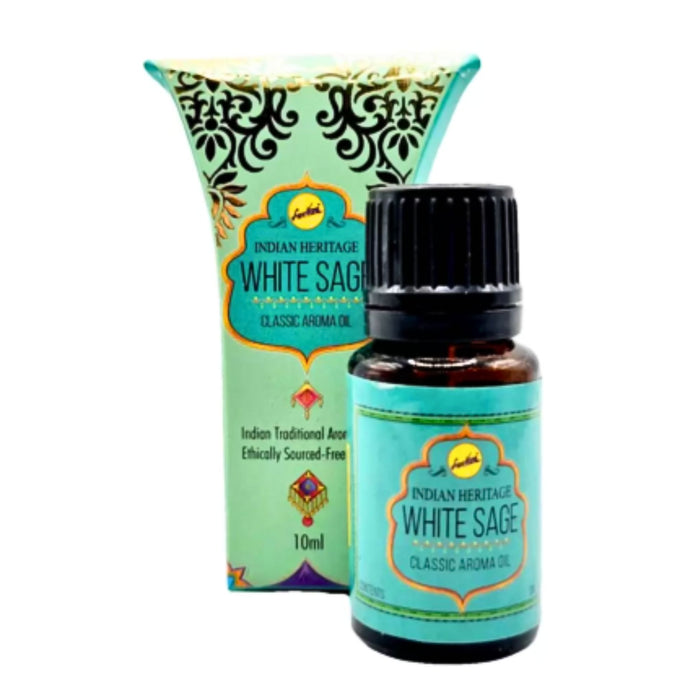 Aceite aromático Salvia Blanca| White Sage Fragrance Oil 10ml Indian Heritage