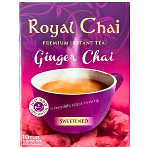 Te instantáneo "Chai" de Jengibre | Instant Tea Ginger sweetened Chai 10sachet*200g Royal