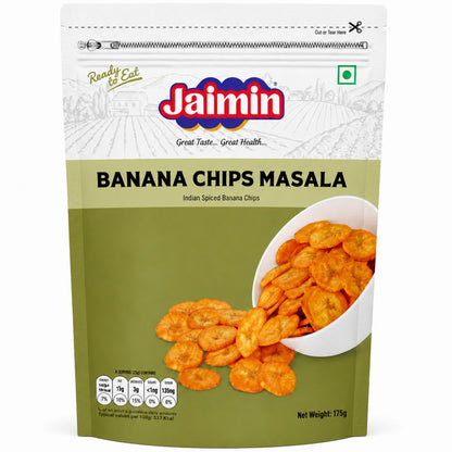 Aperitivos Plátano Chips de Masala | Banana Chips Masala 175g Jaimin