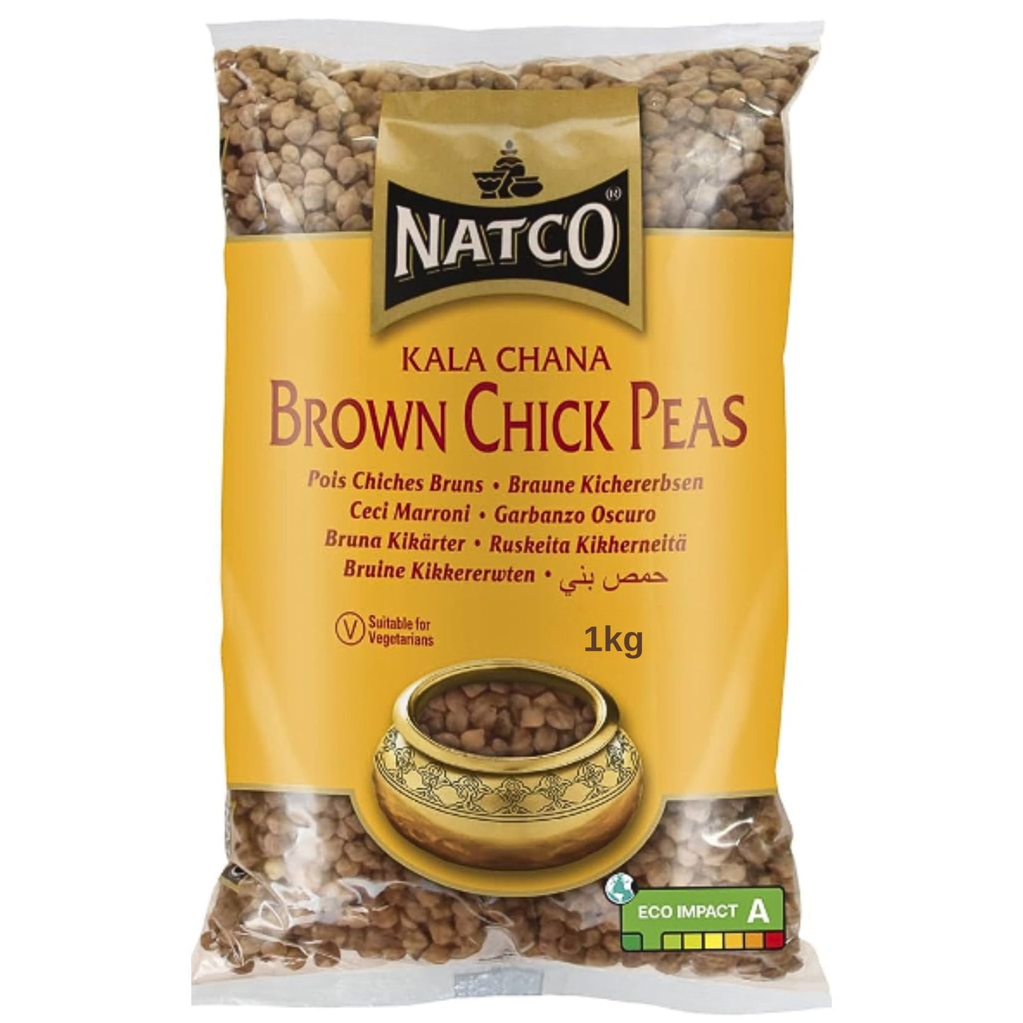 Black Chickpeas | Brown Chickpeas | Kala Chana 1kg Natco