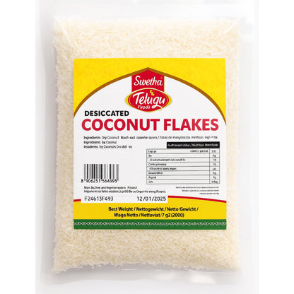 Coco Rallado | Desiccated Coconut Flakes 200g Telugu Foods