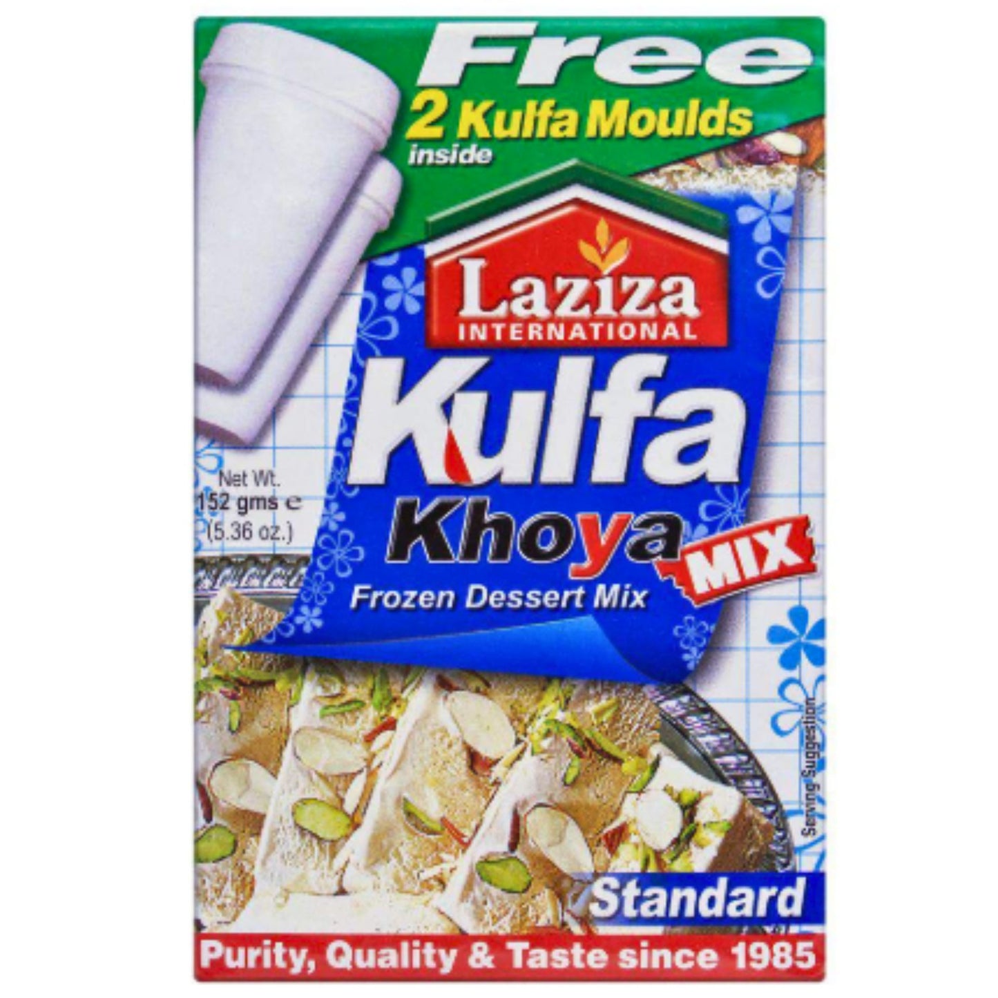 Mezcla de postre helado Kulfi | Kulfa Khoya Dessert Mix Standard 152g Laziza