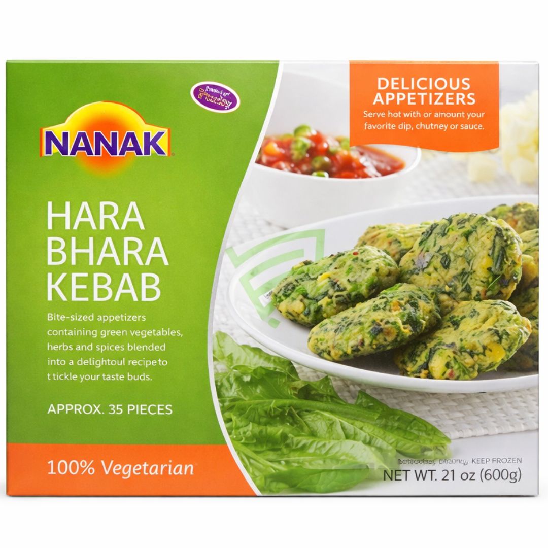 Kebab Verde Vegetariano (Congelado) | Hara Bhara Kebab 600g/35pcs. Nanak (Frozen)