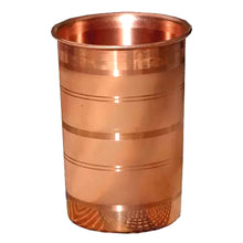Cargar imagen en el visor de la galería, Vaso de vidrio de cobre beneficios para la salud | Copper Glass for health benifit 85g