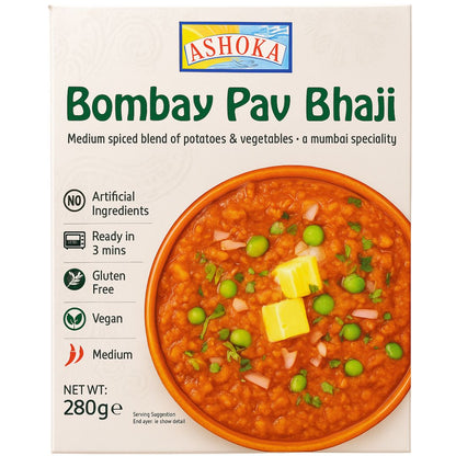 Verduras estofadas con especies | Instant Bombay Pav Bhaji 280g Ashoka
