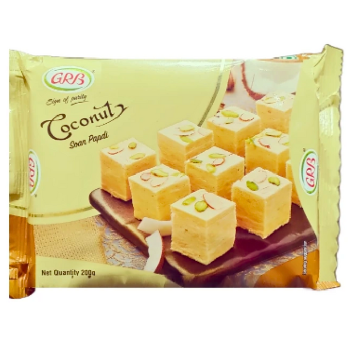 Dulce tradicional “Soan Papdi” | Soan Papdi in Coconut flavour 200g GRB