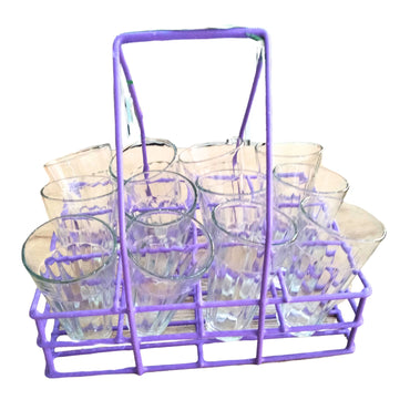 Portavasos de té Chai vintage | Vintage Chai Tea Glasses Holders and set of 12 Glasses
