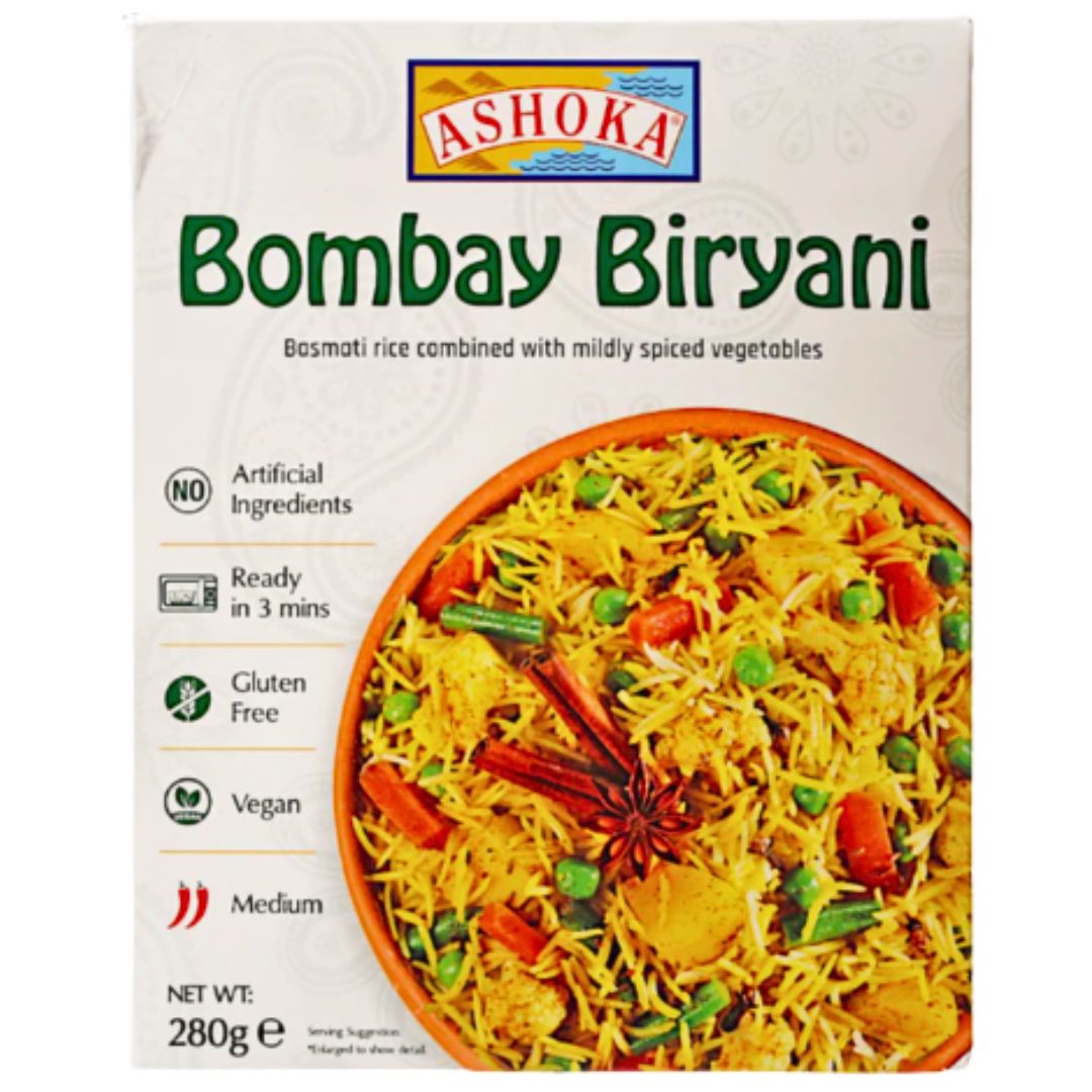 Arroz especiado con Verduras Bombay Biryani | Bombay Biryani 280g Ashoka