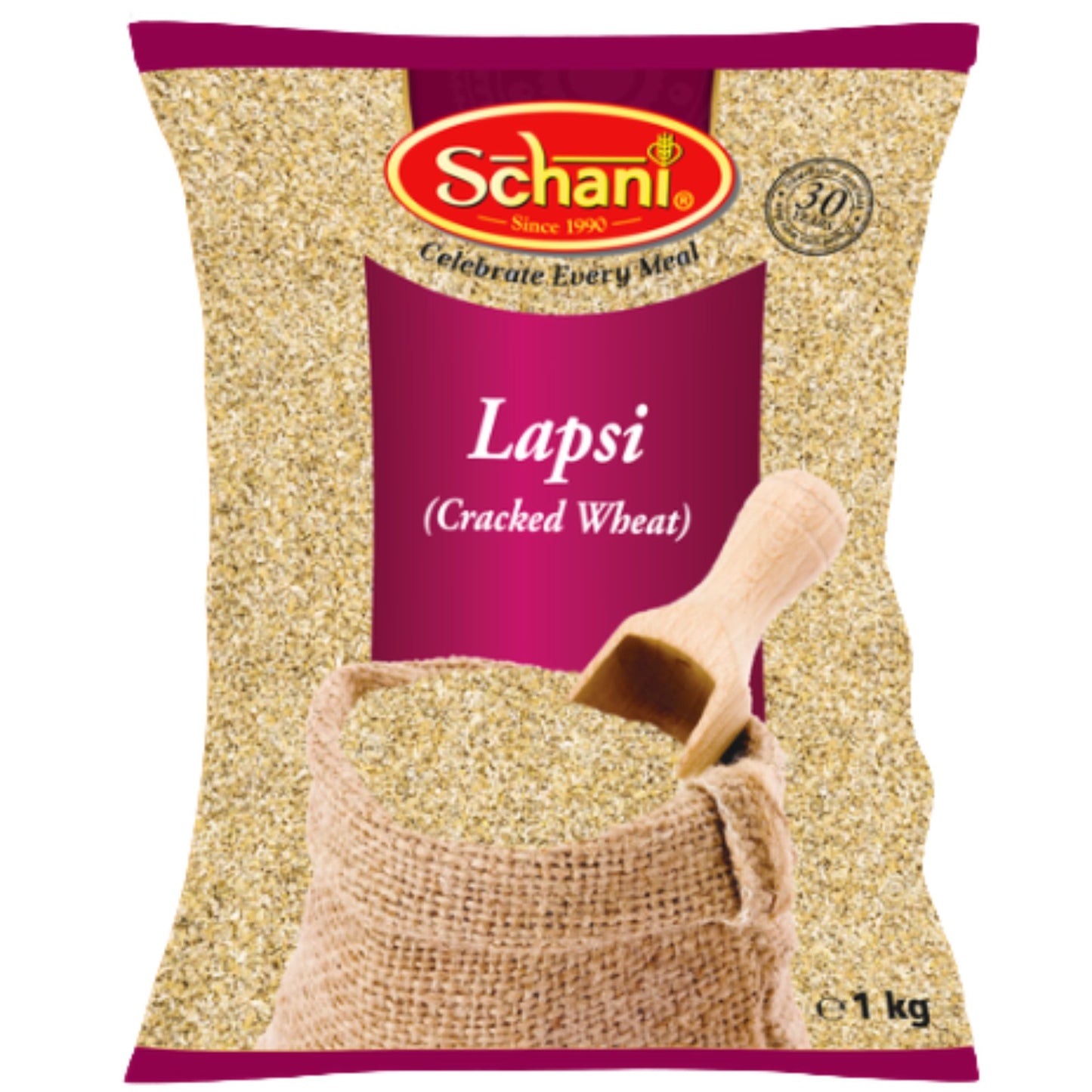 Shredded Wheat (Bulgur) | Cracked (Crushed) Wheat | Lapsi Coarse (Daliya) 1kg Schani